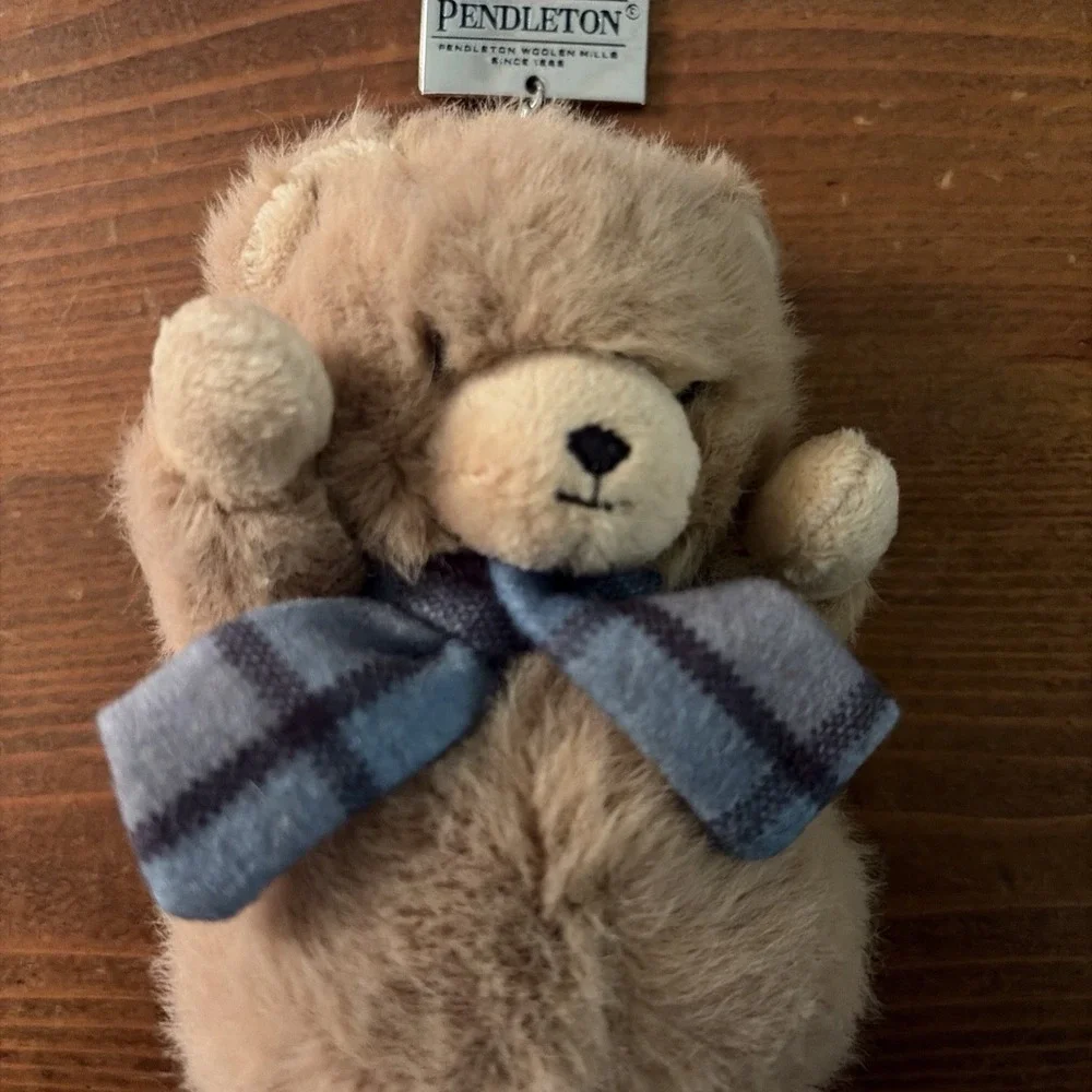 Retired Pendleton Bear Keychain Plush Teddy Bear